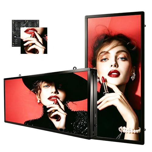 P3 Images Video Led Signs LED Display,IP65 Waterproof Outdoor Programmable Scrolling LED Sign, WIFI & USB Control, Adjustable Brightness & High Resolution, Sports Ticker Digital Display Board Electronic Menu Store Signs for Business Adversting - size: P3
