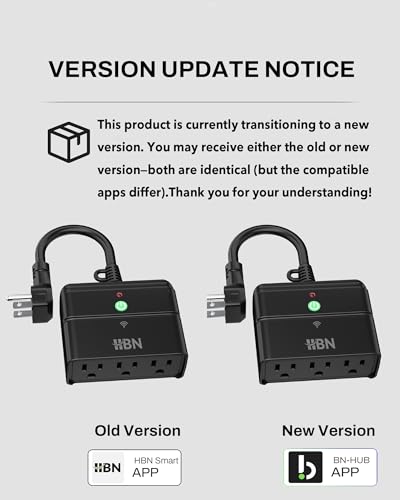 HBN Outdoor Smart Plug, WiFi Smart Outlet Plug with 3 Independently Outlets - style: 3 Outlets-1PC
