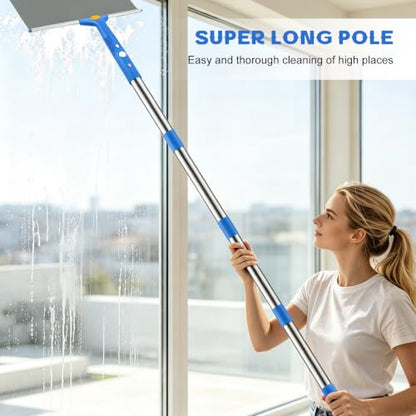 SetSail Window Cleaning Kit with Bucket 3 Gallon for Home Outdoor, Blue