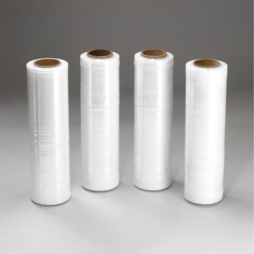 PATRON 18", 1500 SQ FT 80 Gauge Pallet Wrap Stretch Film Shrink Hand Wrap 1500 Squeer Feet 4 Rolls