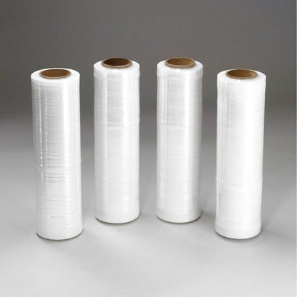 PATRON 18", 1500 SQ FT 80 Gauge Pallet Wrap Stretch Film Shrink Hand Wrap 1500 Squeer Feet 4 Rolls