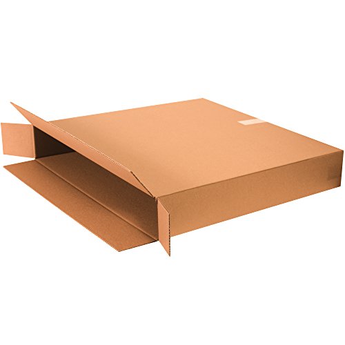 Box USA 28620FPFOL Flat Panel TV Corrugated Cardboard Box 28" L x 6" W x 20" H, Kraft, for Shipping, Packing and Moving (Pack of 5)