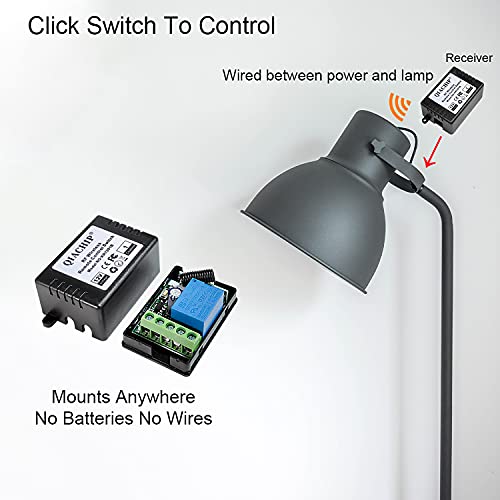 433MHz DC12V Wireless Remote Control Switch,1CH Dry Contact RF Relay - color: 3relays