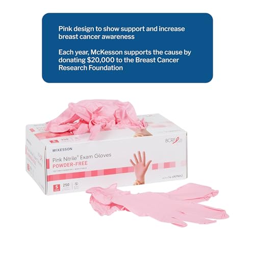 McKesson Nitrile Disposable Nitrile Exam Glove Standard Cuff Length - size: Medium 250 count