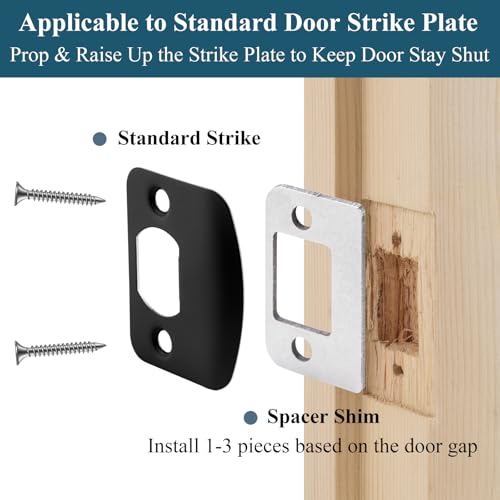 Door Strike Shim Plates, Standard Size Spacer, Stainless Steel - color: Silver