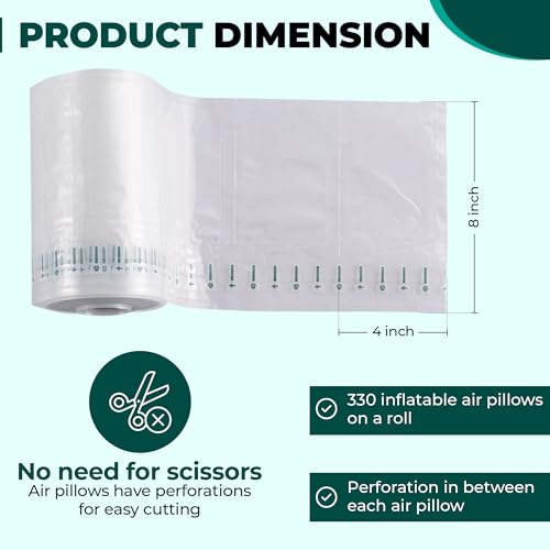 Innovative Haus 330 Count 4x8 Inflatable Air Pillows for Shipping