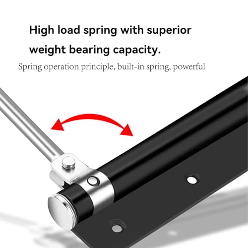 Automatic Door Closer, Adjustable Force and Speed, 120 lb, Black - color: Matte Black