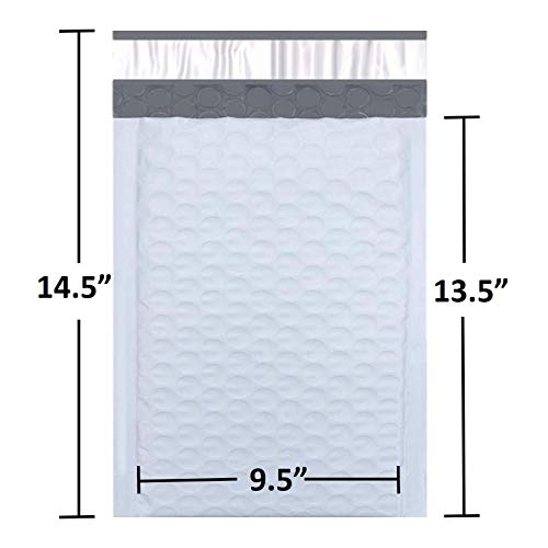 SALES4LESS #4 Poly Bubble Mailers 9.5X14.5 Inches Shipping Padded Envelopes Self Seal Waterproof Cushioned Mailer 10 Pack (PBMVR_9.5X14.5-10) - size: 9.5X14.5 Pack of 10
