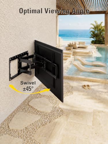 Mounting Dream Outdoor TV Mount Weatherproof TV Wall Mount for 42-86" TVs - size: For 42"-86" TV, 16" Studs
