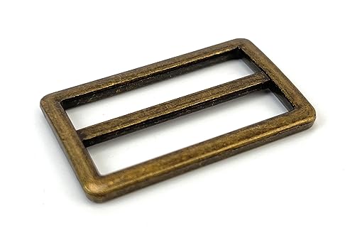 10 Pcs Metal Tri Glide Slides for Straps - color: Bronze, size: 1-1/2''