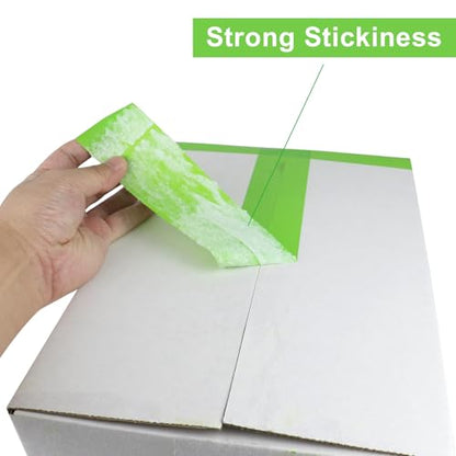 BOMEI PACK Light Green Packing Tape, Heavy Duty Packaging Carton Tape for Shipping Packaing Moving Sealing, 1.88 Inch Wide, 2.5mil Thickness, 60 Yards Per Roll, 6 Rolls - color: light green