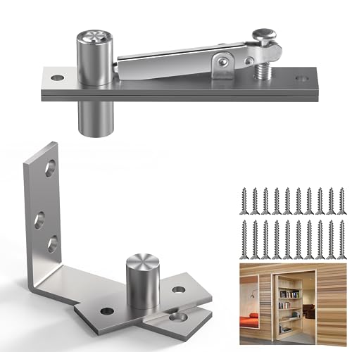 Pivot Hinge, Pivot Door Hardware for Hidden Door Bookcase - color: L Shape
