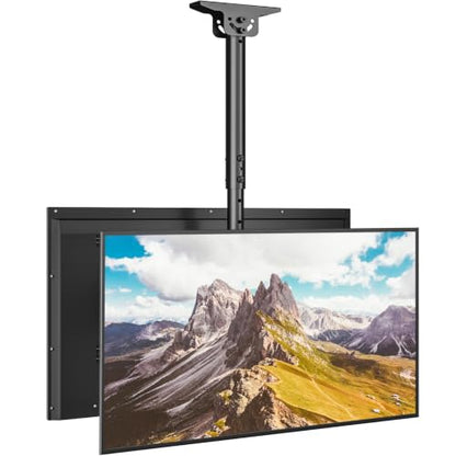 Rfiver Dual Ceiling TV Mount, 360° Swivel Tilt Bracket for 32-65 Inch TVs - style: Dual