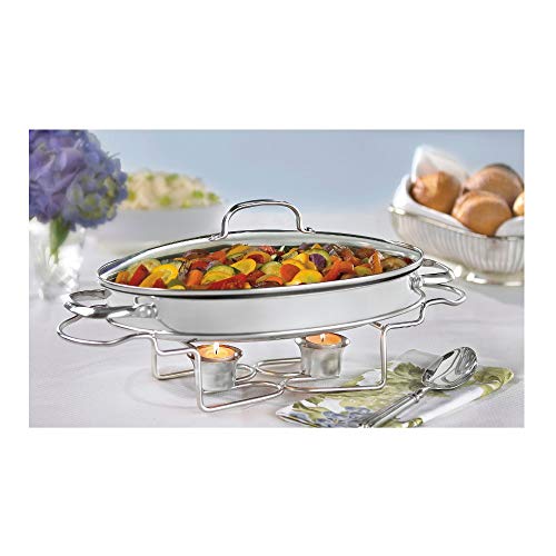 Cuisinart 7BSO-34 Stainless 13-1/2-Inch Oval Buffet Servers - size: 13.5-Inch