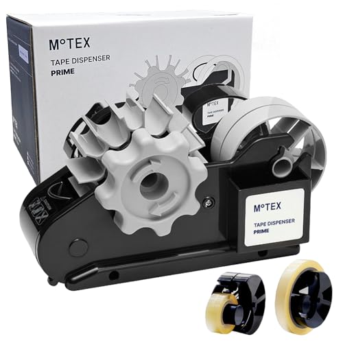 MoTEX Prime Heat Tape Dispenser - 1' & 3' Core, Semi-Automatic, Plastic & Resin, Heat Transfer Tape Dispenser, MX-PRIME - color: Black Without Tapes