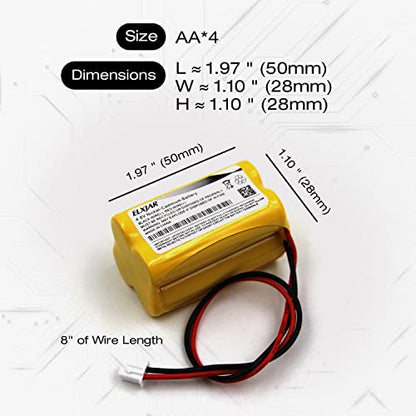 (5-Pack) 4.8V 800mAh Ni-Cd Battery for BL93NC487 BAA-48R - color: 5-Pack