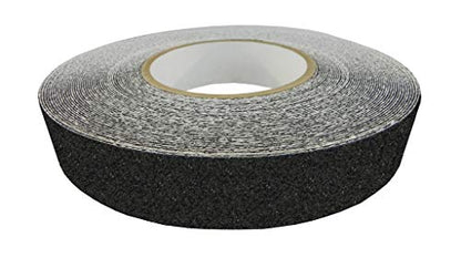 NST-20 Black Non-Skid Tape - Safety Way 60 Grit Anti Slip Traction Tape No Slip, 32 mil - 4” x 60' Pack of 1 ROLL - color: BLACK, size: 4" x 60'