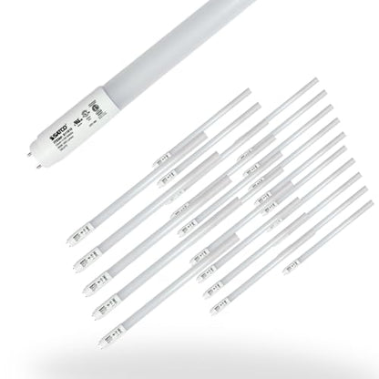 Satco S11914 18.5 Watt, T8 LED; 3000K; Medium Bi Pin Base; 50000 Average Rated Hours; 120-277 Volts; Type B; Ballast Bypass; Double Ended Wiring, 25-Bulbs
