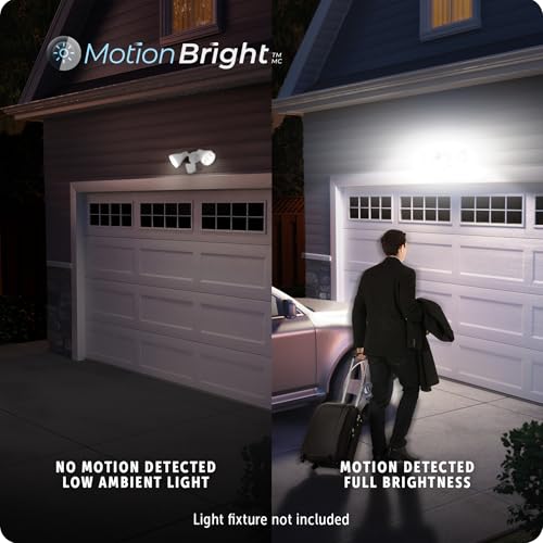 Globe Electric 17000223 240-Degree Wired Motion Activated White Outdoor Flood Light Replacement Sensor - color: White