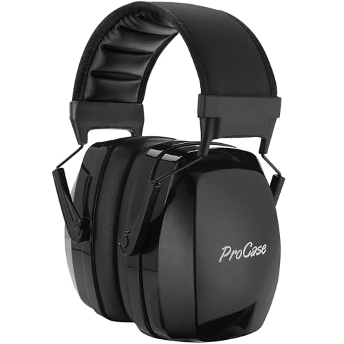 ProCase SNR33dB Noise Reduction Ear Muffs, Adult Hearing Protection - color: Blacka1