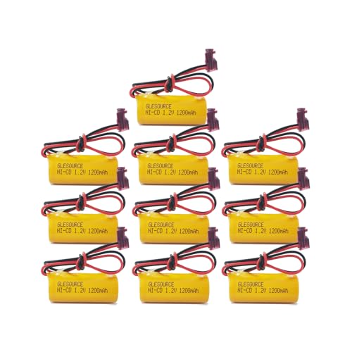 1.2V 1200mAh Emergency Exit Light Battery Compatible with Lithonia ELB1P201NB ELB1P2901N Lithonia ELB0320 Grainger 4WT20 OSA212 NIC1169 EBE-33 (10 Pack) - color: 10PCS 1.2V 1200mAh