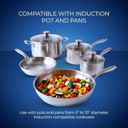 eurodib Commercial Induction Cooktop, 1800W Single Burner, Touch C – CI1800