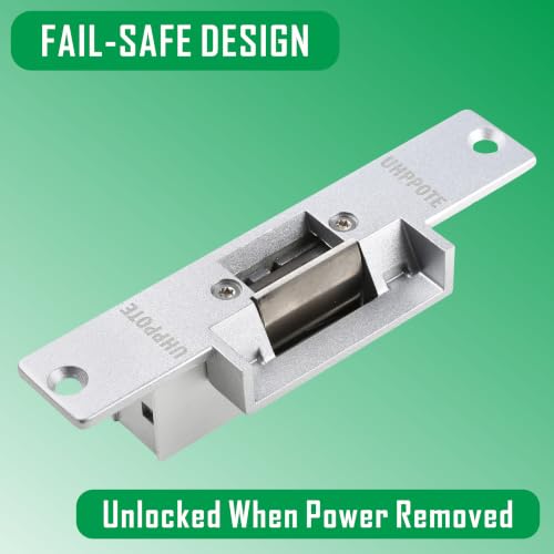 UHPPOTE Electric Door Strike Lock Fail Safe 12VDC for Access Control System