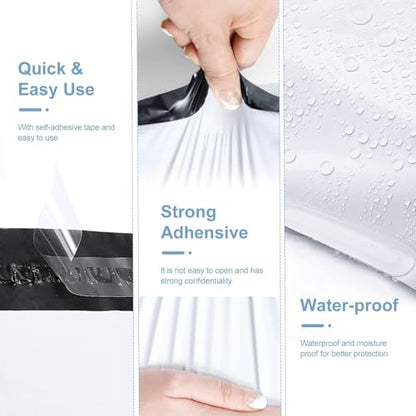 Metronic Poly Mailers 14.5x19 1500PC Large Shipping Bags for Small Business - color: White, size: 14.5x19" 1500PC