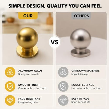 Kitchen Cabinet Hardware - Cabinet Door Knobs - Concealed Hinges - Bumpers