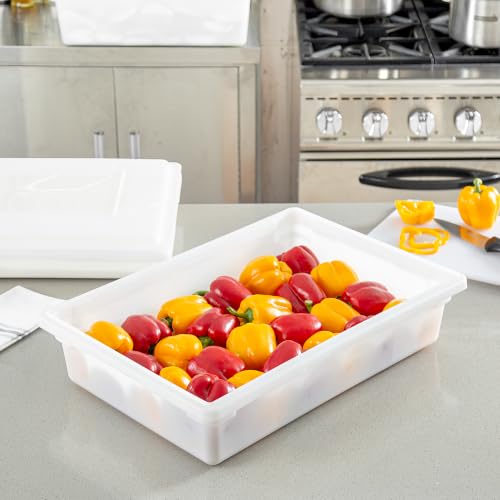 Restaurantware 26 x 18 x 6 In White Plastic Food Storage Box, 1 Count