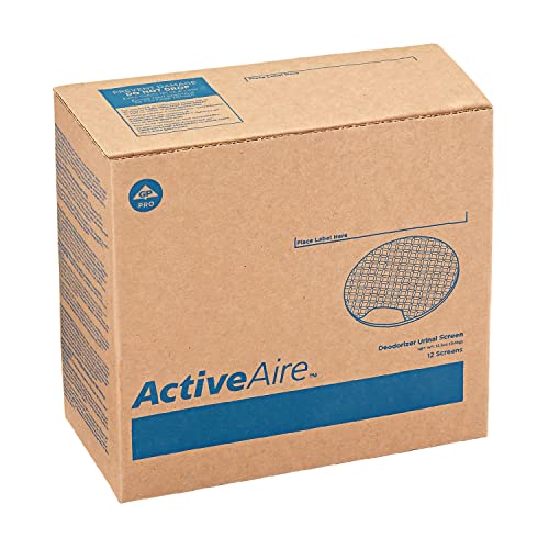 ActiveAire Deodorizer Urinal Screen by GP PRO (Georgia-Pacific), Coastal Breeze, 48270, 12 Screens Per Case - style: Coastal Breeze - 12 Screens