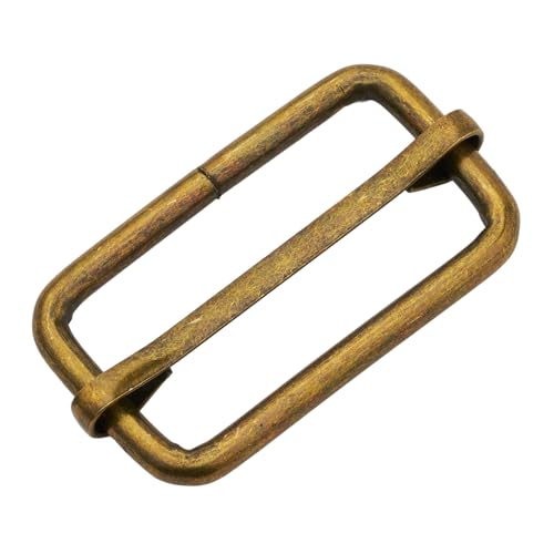 DEVPSISR Metal Buckles Adjustable Slide for Purse Bag Hardware Making Supplies Backpack replacement Hardware Pin Strap Buckle - color: 1-1/2" Bronze 20pack, size: 1-1/2"