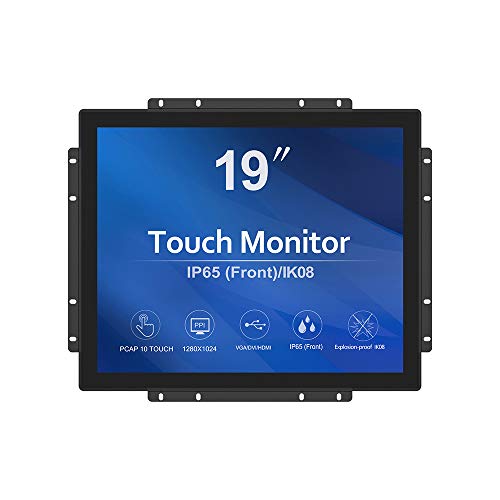 GreenTouch 19 inch Ultra Slim Touch Open Frame Monitor, HDMI/VGA/DVI Interface, 1280 x 1024 Resolution, Industrial Touch Display - size: 19 IN