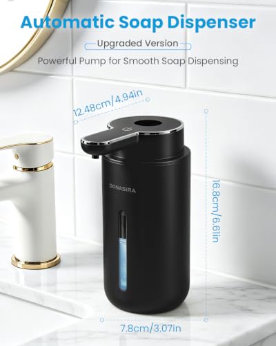 Touchless Automatic Liquid Soap Dispenser, Rechargeable Black - color: Black