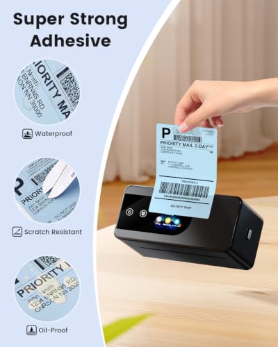 Phomemo 4x6 Blue Thermal Label, Shipping Labels Pack of 250 4x6 Roll Labels, Compatible with Phomemo, Zebra, Rollo, Jadens and Other Thermal Printers - color: Blue-250