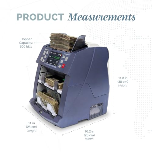 AccuBANKER AB8000 CashGrader Mixed Bill Counter, Serial Capture
