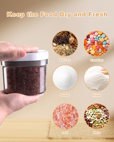 LANGMINGDE Airtight Coffee Storage Container with Magnetic Scoop, 0.7 Qt Coffee Bean and Ground Coffee Canister, Durable, Keeps Coffee Fresh & Dry, Easy to Clean - color: (Transparent Gray)1x 800ml≈20 Oz Coffee Beans ≈ 13 Oz Ground Coffee