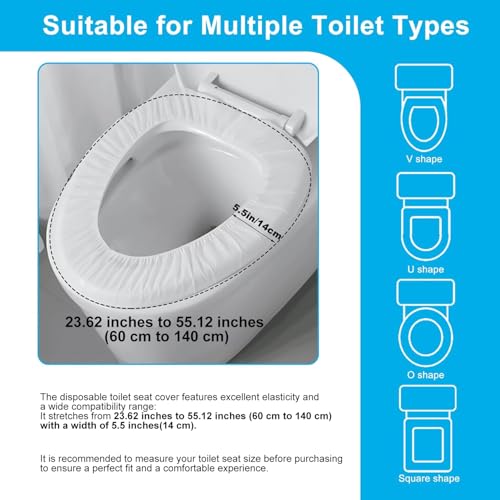 50 Pack Disposable Toilet Seat Cover - size: 50 Pack