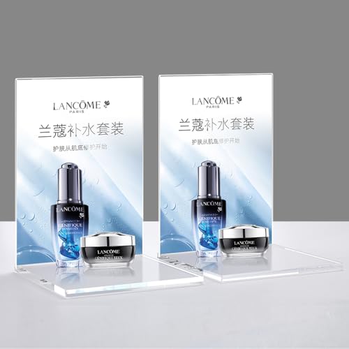 Acrylic Sign Holder Clear Display Sign Stand (Acrylic Base) - color: Acrylic Base