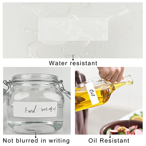 Removable Freezer Labels, Date Label 1x2 Inch Food Storage Stickers, Waterproof Oil Resistant Easy Clean Leaves no Residue 300 Total Per Roll (Pack of 2) - color: White, size: 1×2 inch (Pack of 2)
