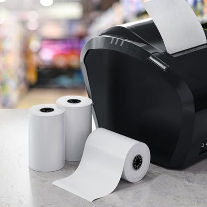 BAM POS 3 1/8” x 230’ Thermal Receipt Paper Rolls - BPA Free - Credit Card Paper - Point of Sale Cash Registers - 30 Rolls Per Case - size: 30 rolls