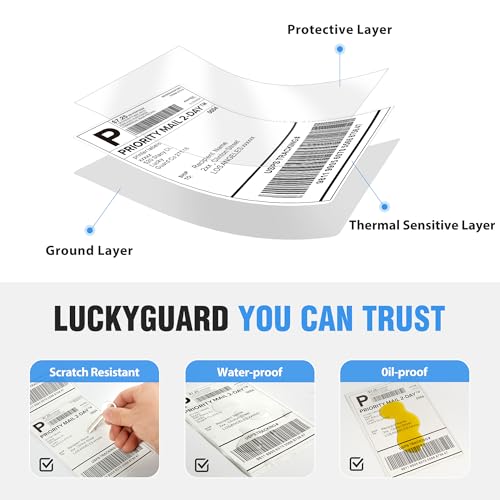 Fanfold 4" x 6" Direct Thermal Labels 2000 Thermal Printer Paper 4 Stacks Shipping Labels - style: 2000 Labels-White