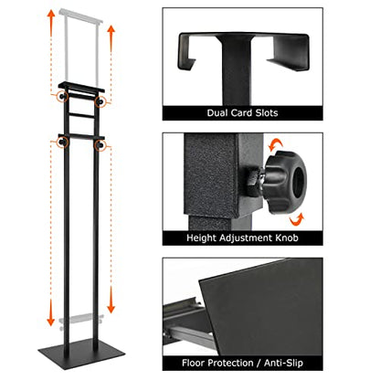 Poster Holder for Display, Adjustable Pedestal Sign Stand Up to 78 Inches
