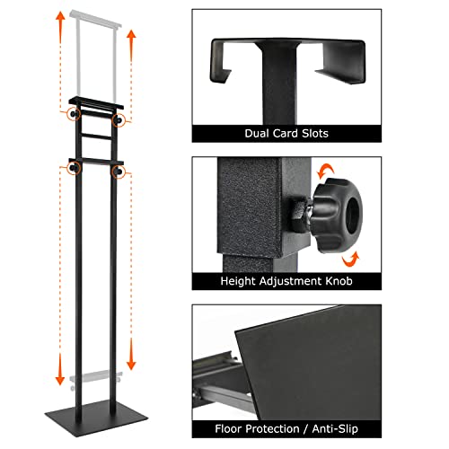 Poster Holder for Display, Adjustable Pedestal Sign Stand Up to 78 Inches