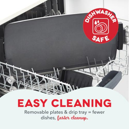 Dash Deluxe Everyday Electric Griddle, Removable Nonstick Plate, Black - color: Black
