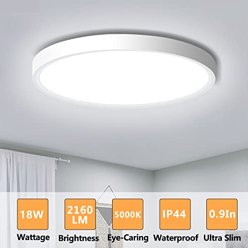 4 Pack LED Flush Mount Ceiling Light Fixture, 9inch LED Ceiling Light White - color: White, size: 9Inch-4Pack