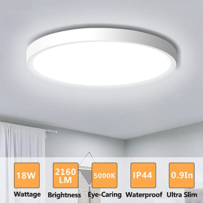 4 Pack LED Flush Mount Ceiling Light Fixture, 9inch LED Ceiling Light White - color: White, size: 9Inch-4Pack