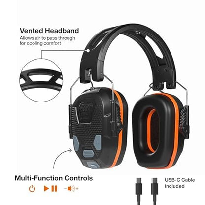 KLEIN TOOLS AESEM2 Slim Bluetooth 5.4 Hearing Protection Earmuffs