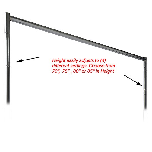 Industrial Strength Z Rack with Add-On Hangrail and Built-in Height Extensions