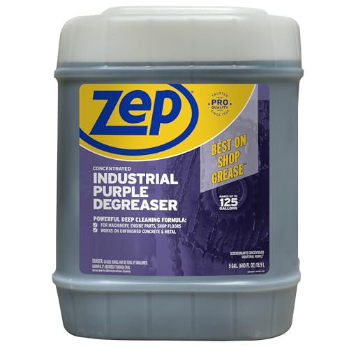 Zep Industrial Purple Cleaner and Degreaser Concentrate - 5 Gallon (Case of 1) R45815- Easy to Rinse Formula - size: 640 Fl Oz (Pack of 1)